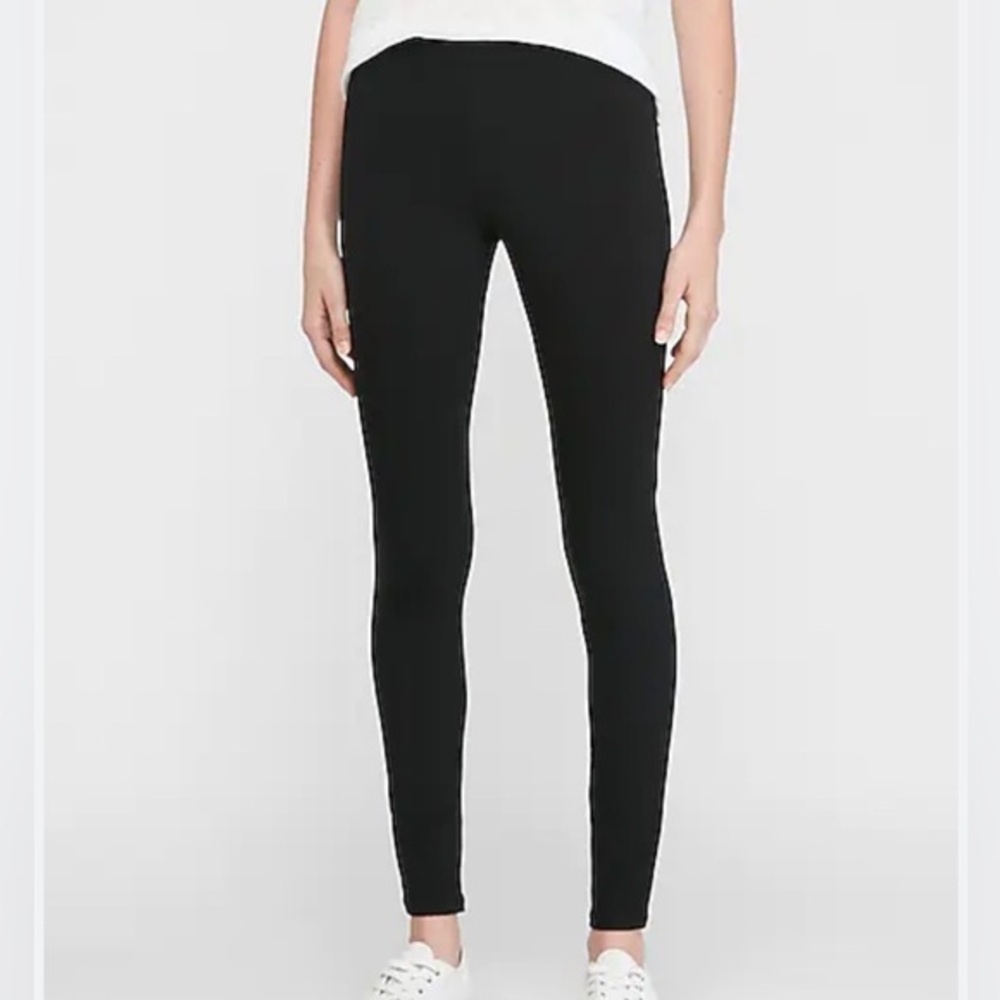 Express Mid Rise Essential Full Length Leggings Size Large